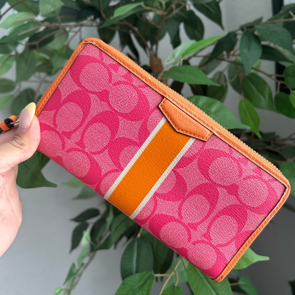 Pink and Orange Women's Wallet